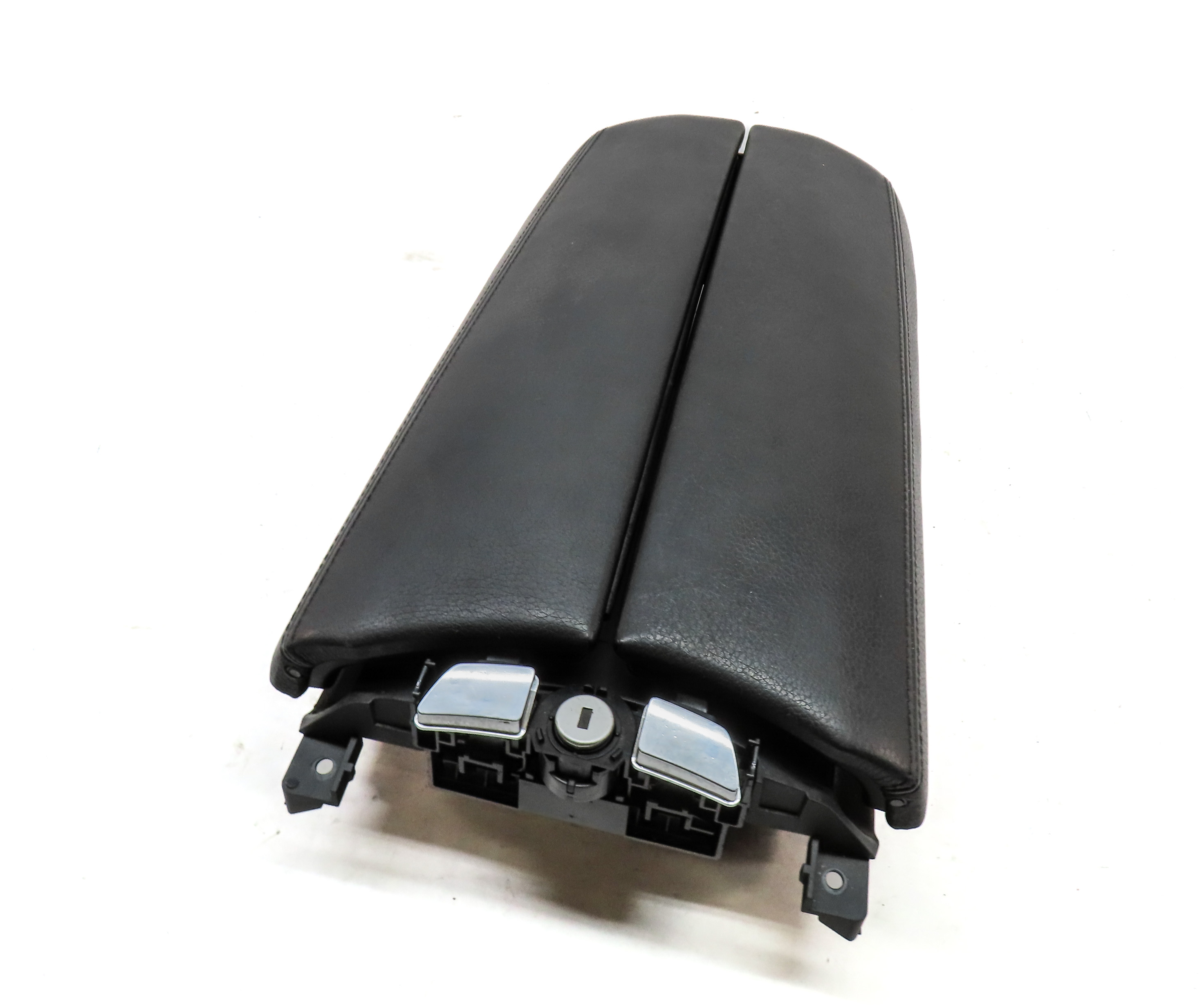 09-15 BMW 740i 750i 760i B7 (F01) CENTER CONSOLE ARM REST COMPARTMENT (Black) — exact item pictured